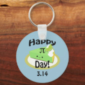 Cute Happy Pi Day Sleutelhanger (Voorkant)