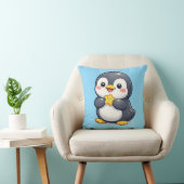 Cute Happy Pinguïn Kawaii Kussen Hoofdkussen (Stoel)
