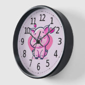 Cute Happy Pink Pig Hearts Valentijn geïnspireerd  (Hoek)