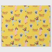 Cute Happy Polar beer Xmas naadloos patroon Cadeaupapier (Vlak)