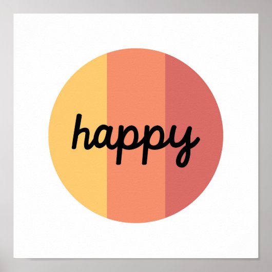 Cute Happy Poster (Voorkant)