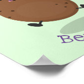 Cute happy potato jumping rope cartoon poster (Hoek)