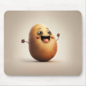 Cute Happy Potato Muismat (Voorkant)