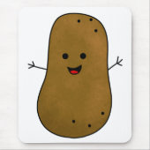 Cute Happy Potato Muismat (Voorkant)