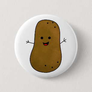 Cute Happy Potato Ronde Button 5,7 Cm