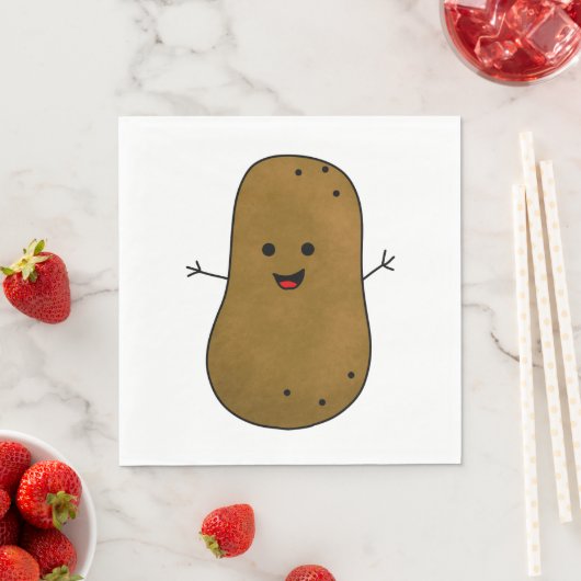 Cute Happy Potato Servet (Insitu)