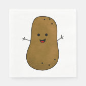 Cute Happy Potato Servet (Voorkant)