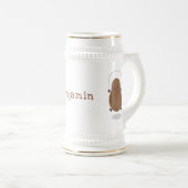 Cute happy potato springtouw cartoon bierpul (Voorkant rechts)