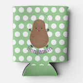 Cute happy potato springtouw cartoon blikjeskoeler (Voorkant)