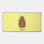 Cute happy potato springtouw cartoon bureaumat (Voorkant)