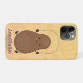 Cute happy potato springtouw cartoon Case-Mate iPhone case (Achterkant (horizontaal))