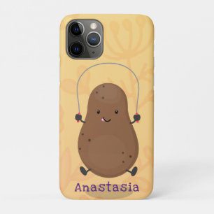 Cute happy potato springtouw cartoon Case-Mate iPhone case