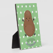 Cute happy potato springtouw cartoon fotoplaat (Zijkant)