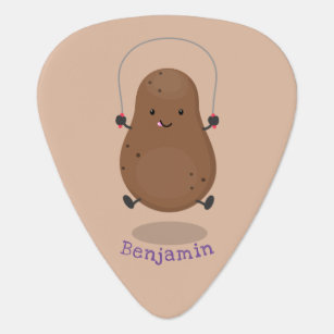 Cute happy potato springtouw cartoon gitaar plectrum 