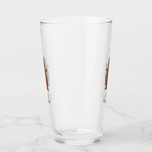 Cute happy potato springtouw cartoon glas (Links)