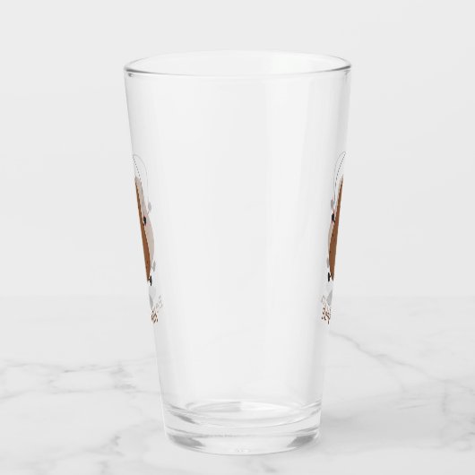 Cute happy potato springtouw cartoon glas (Rechts)