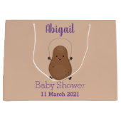 Cute happy potato springtouw cartoon groot cadeauzakje (Voorkant)