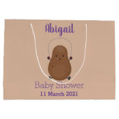 Cute happy potato springtouw cartoon groot cadeauzakje (Achterkant)
