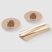 Cute happy potato springtouw cartoon handwaaier (Niet-gemonteerd)