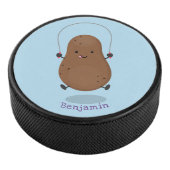 Cute happy potato springtouw cartoon hockey puck (3/4)