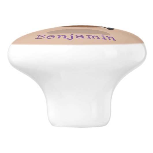 Cute happy potato springtouw cartoon keramische knop (Zijkant)