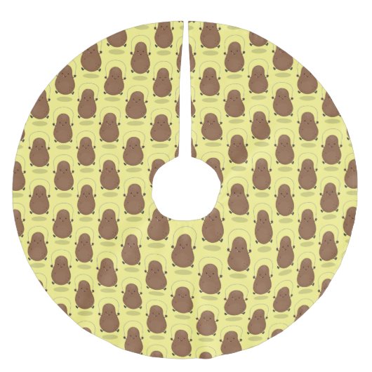 Cute happy potato springtouw cartoon kerstboom rok (Voorkant)
