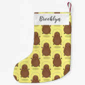 Cute happy potato springtouw cartoon kleine kerstsok (Achterkant)