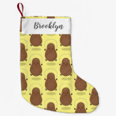 Cute happy potato springtouw cartoon kleine kerstsok (Voorkant)