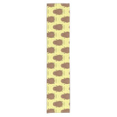 Cute happy potato springtouw cartoon korte tafelloper (Voorkant)