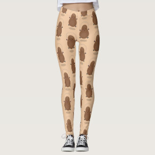 Cute happy potato springtouw cartoon leggings