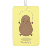 Cute happy potato springtouw cartoon luchtverfrisser (Achterkant)