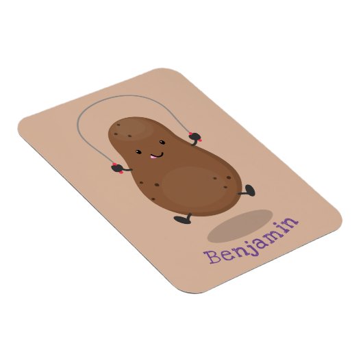 Cute happy potato springtouw cartoon magneet (Rechterzijde)