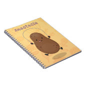 Cute happy potato springtouw cartoon notitieboek (Rechterzijde)