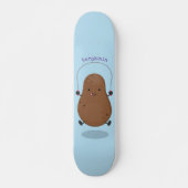 Cute happy potato springtouw cartoon persoonlijk skateboard (Voorkant)