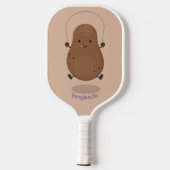 Cute happy potato springtouw cartoon pickleball paddle (Achterkant)