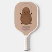Cute happy potato springtouw cartoon pickleball paddle (Voorkant)