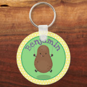 Cute happy potato springtouw cartoon sleutelhanger (Voorkant)