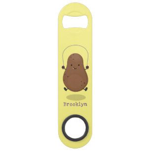 Cute happy potato springtouw cartoon speed flessenopener