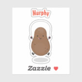 Cute happy potato springtouw cartoon sticker (Vel)