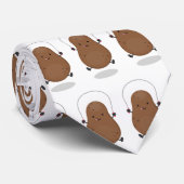Cute happy potato springtouw cartoon stropdas (Opgerold)