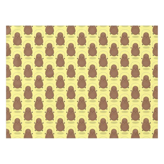 Cute happy potato springtouw cartoon tafelkleed (Voorkant (Horizontaal))