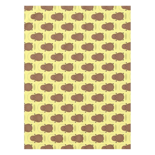 Cute happy potato springtouw cartoon tafelkleed (Voorkant)