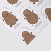 Cute happy potato springtouw cartoon tissuepapier (Detail)
