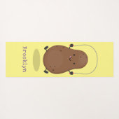 Cute happy potato springtouw cartoon yogamat (Achterkant (horizontaal))