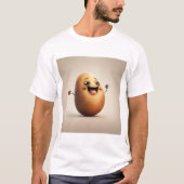 Cute happy potato t-shirt (Voorkant)