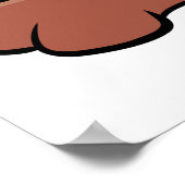 Cute Happy Puppy Brown Dog Poster (Hoek)