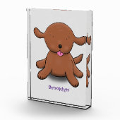 Cute happy puppy cartoon fotoblokken (Rechts)