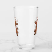 Cute happy puppy cartoon glas (Links)
