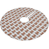 Cute happy puppy cartoon kerstboom rok (Gekanteld)