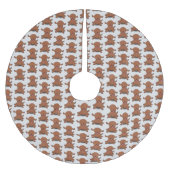 Cute happy puppy cartoon kerstboom rok (Voorkant)